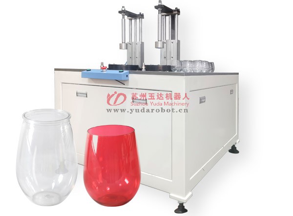 PET red wine glass cutting machine